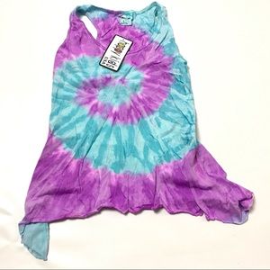 Happy Kids Tie Dye Tank Top L Blouse Beach Shirt